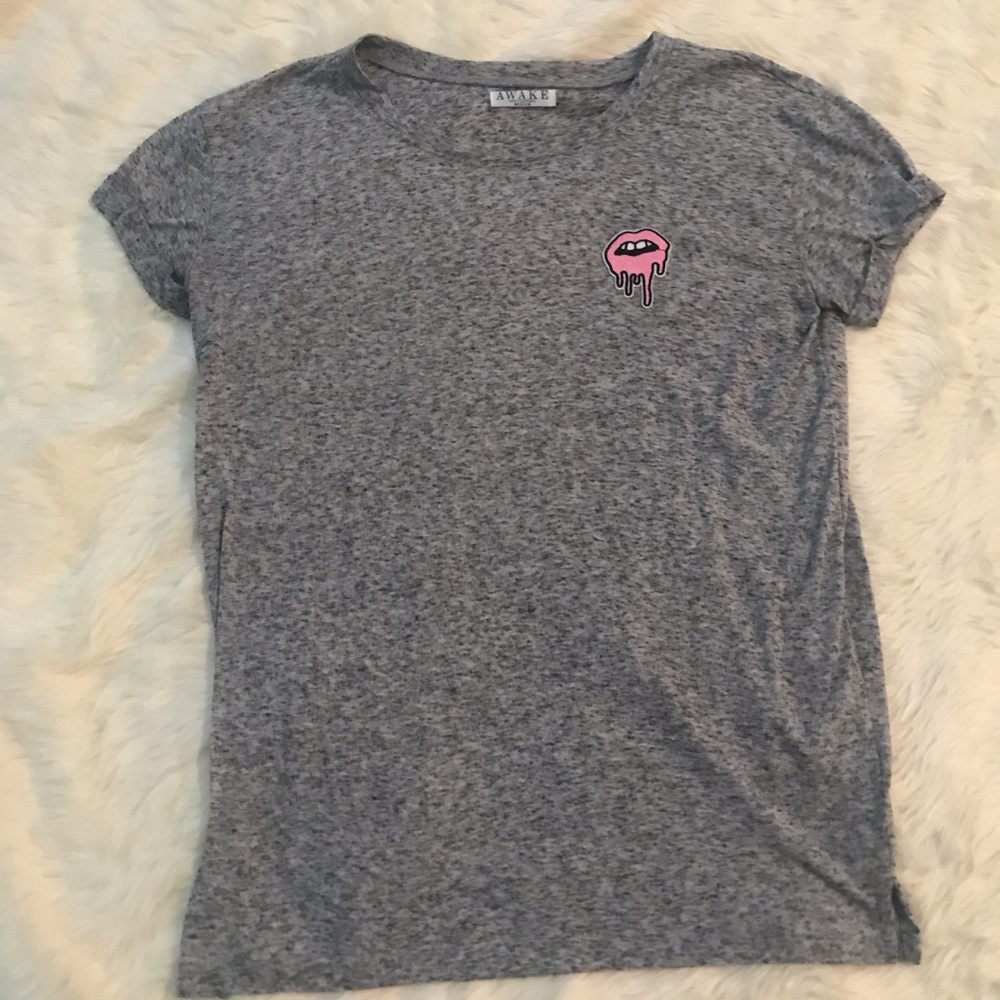 Custom made “pink drip lip” T-shirt